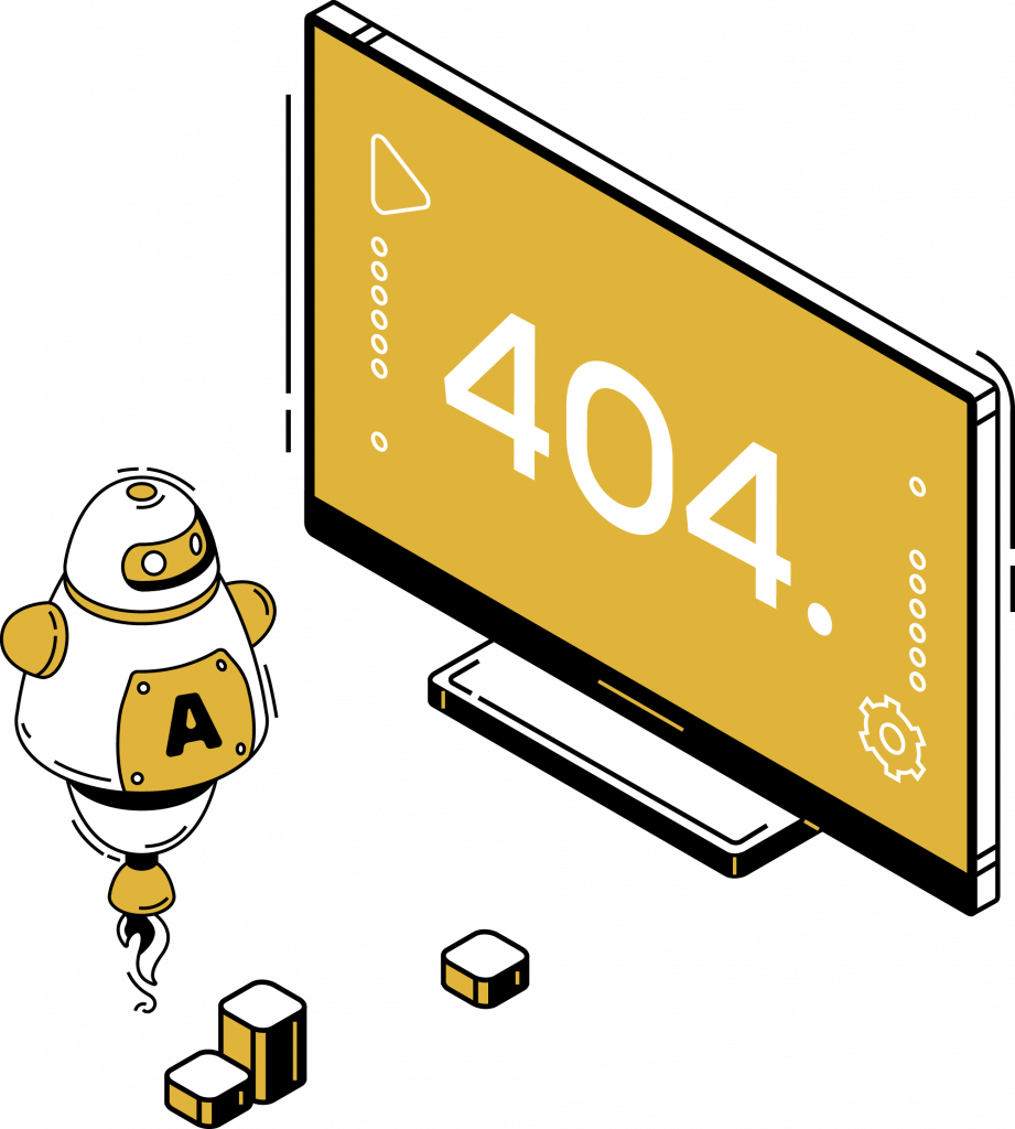 illustration eines bildschirms der 404 anzeigt